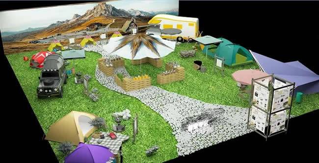 注：第32届北京雅森展专设汽车露营馆